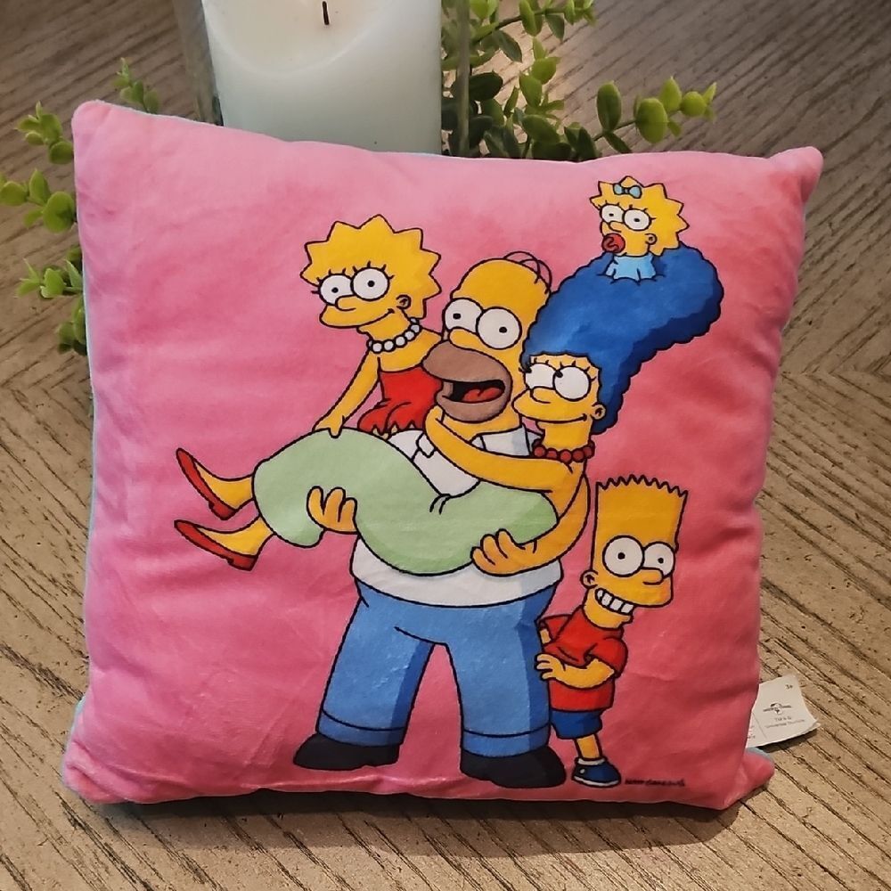 The Simpsons Pillow 12x12